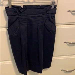 BCBG blue high-waisted skirt